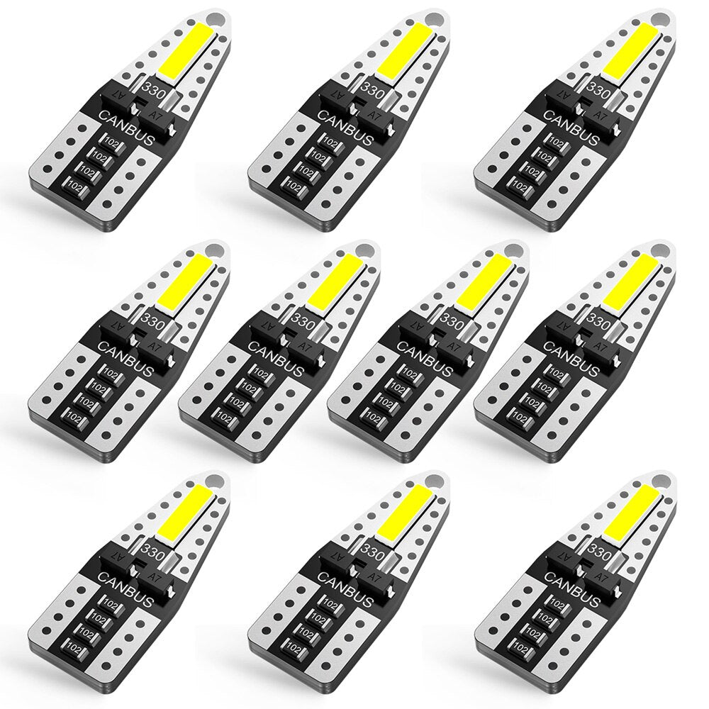 10x T10 LED W5W Car Lights for Honda Civic & More