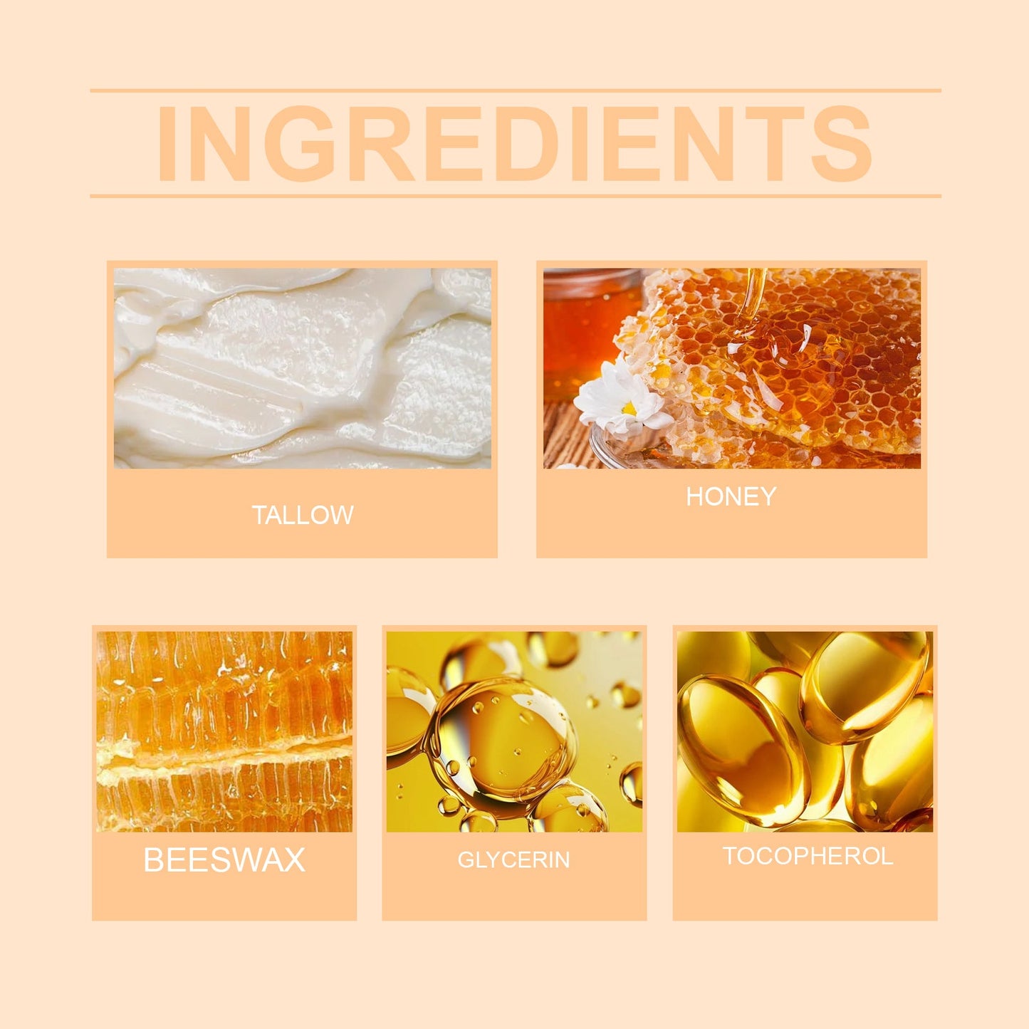Tallow Skin Honey Cream Gently Moisturizes And Hydrates Skin, Firming And Refreshing Skin - Korvel