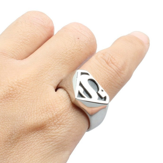 Superman Men's Ring European and American Fashion - Korvel