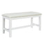 TOPMAX Farmhouse 6-Piece Trestle Dining Table Set with Upholstered Dining Chairs and Bench  59inch, White - Korvel