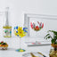 Nordic Colored Glass Wine Glasses Creative Hand-Painted Flowers Wine Glass Household Painted Goblet Crystal Champagne Drinkware - Korvel