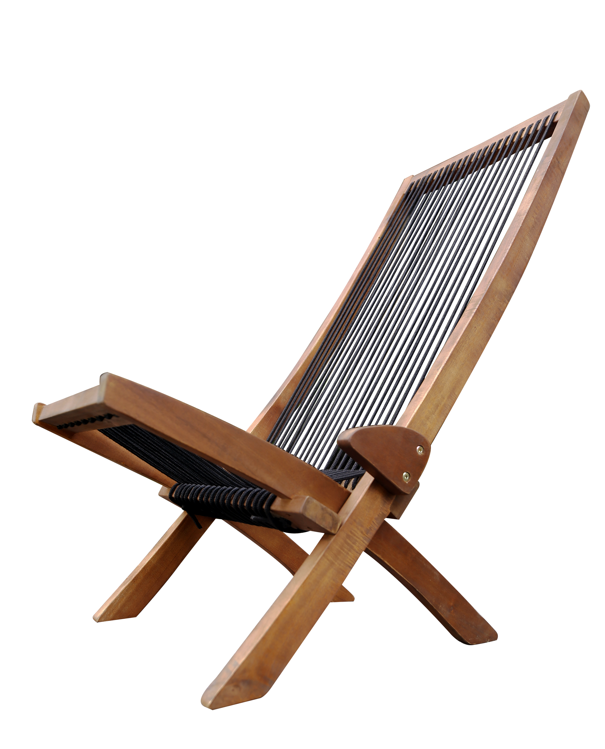 folding roping wood chair - Korvel