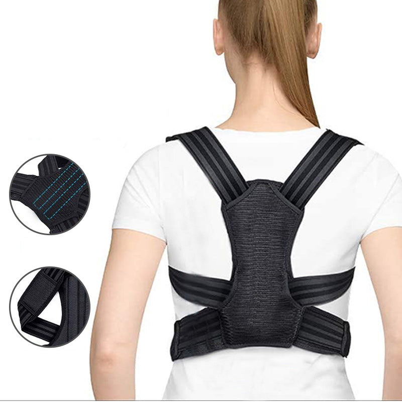 Department Posture Correction Belt Breathable High And Low Shoulder Anti-Hunchback Correction Belt Children Adult Sitting Posture Corrector - Korvel