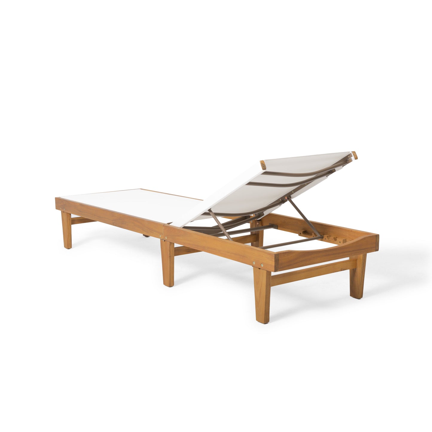 Summerland Chaise Lounge - White Mesh