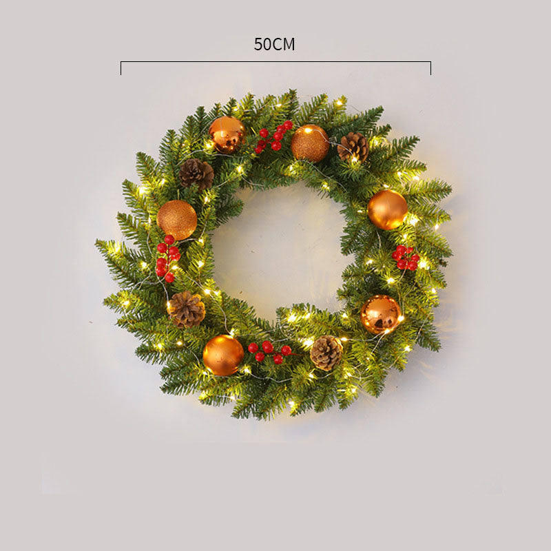 Corona de Navidad de Ratan Elegante - Disponibles en Múltiples Tamaños