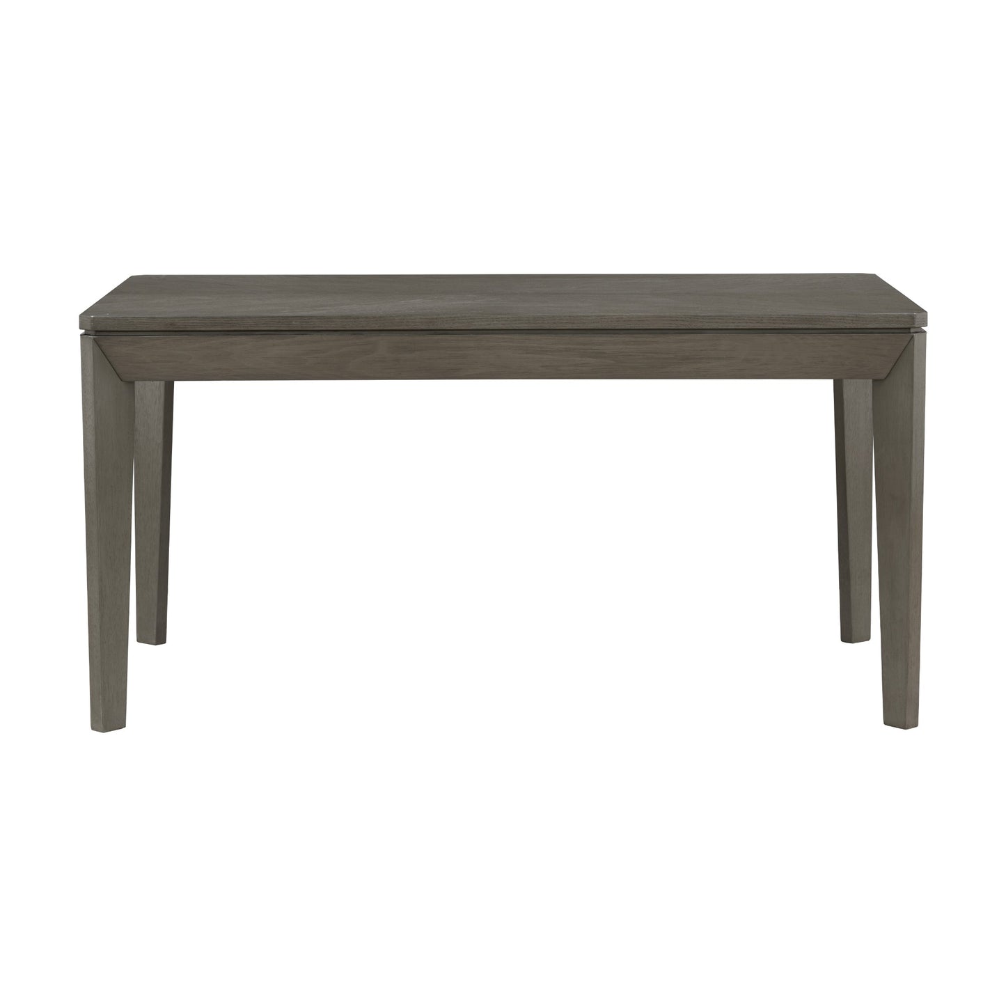 TOPMAX 6-Piece Dining Table Set with Upholstered Dining Chairs and Bench Farmhouse Style Tapered Legs Dark Gray+Beige - Korvel