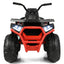Quad ATV électrique 4 roues pour enfants 12V avec MP3 et lumières LED - Rouge