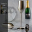 Elegant Stainless Steel Champagne Flutes (Set of 2) - Korvel