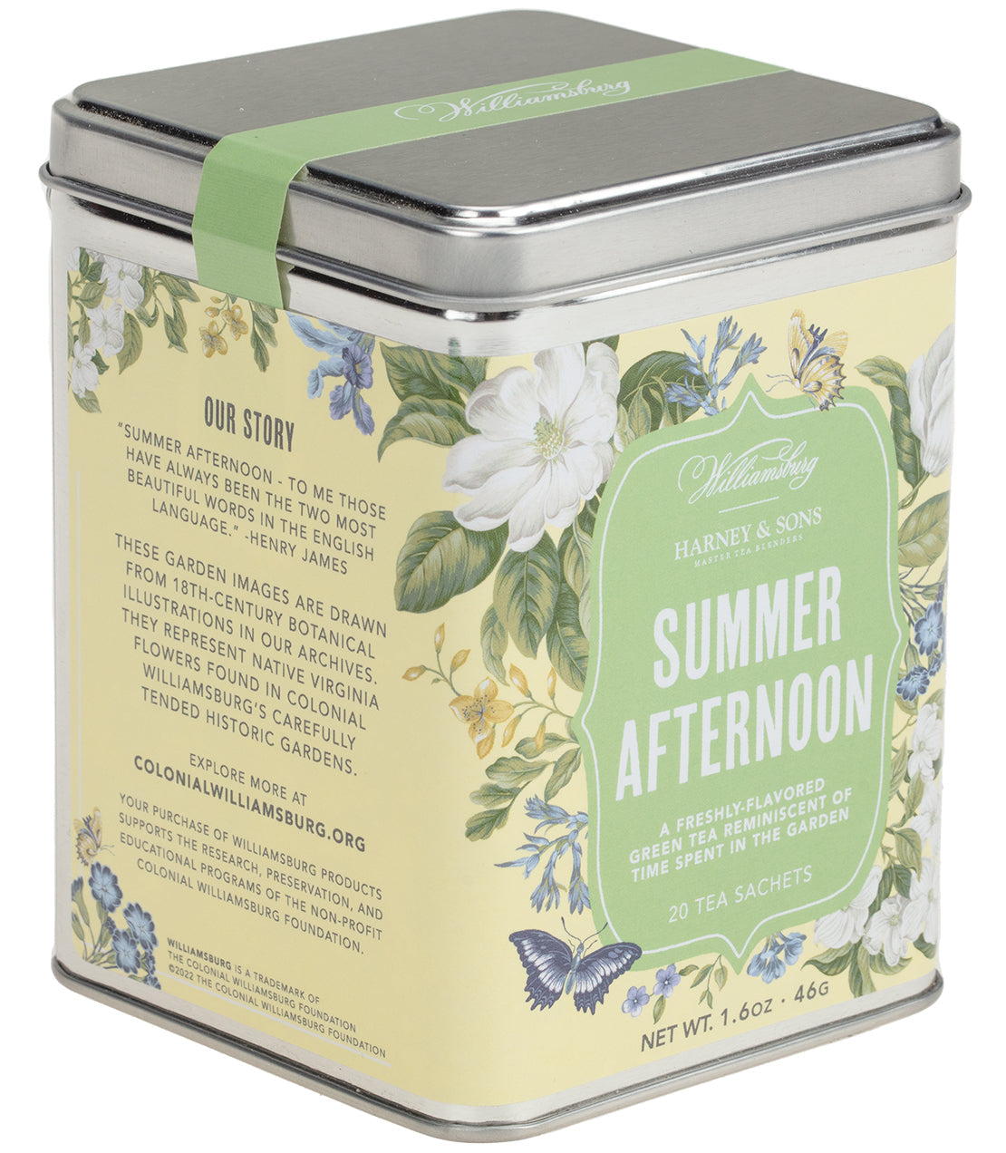 Thé d'après-midi d'été de Williamsburg - Boîte de 20 sachets