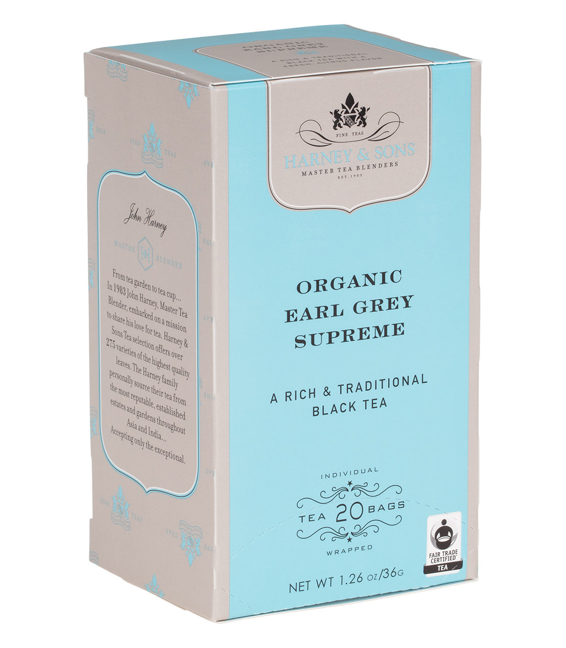 Organic Earl Grey Supreme - 20 Premium Teabags