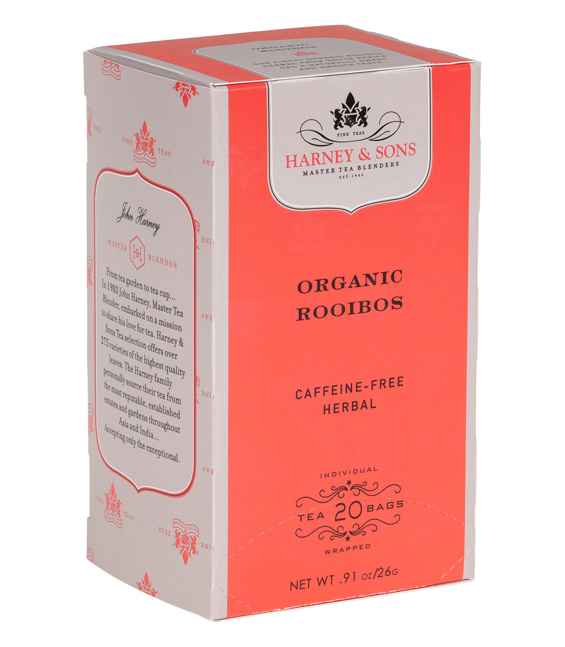 Thé Rooibos Bio - Boîte de 20 Sachets de Thé Premium