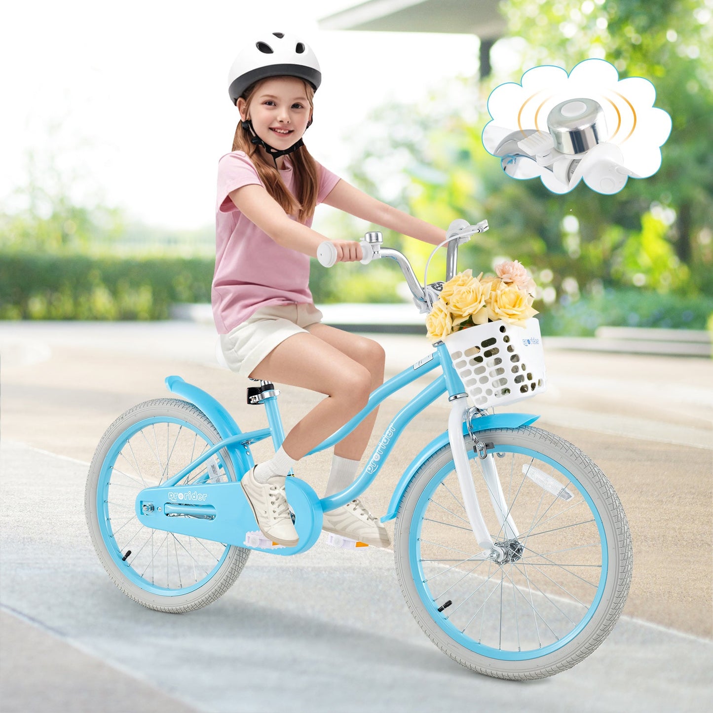 Vélo pour enfants de 20 pouces avec freins doubles et siège réglable
