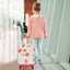20 Inch Kids Rolling Luggage - Foldable Hardshell Suitcase - Pink