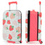 20 Inch Kids Rolling Luggage - Foldable Hardshell Suitcase - Pink