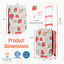 20 Inch Kids Rolling Luggage - Foldable Hardshell Suitcase - Pink