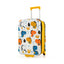 20 Inch Kids Rolling Luggage - Foldable Hardshell Suitcase - Yellow