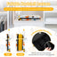 20 Inch Kids Rolling Luggage - Foldable Hardshell Suitcase - Yellow