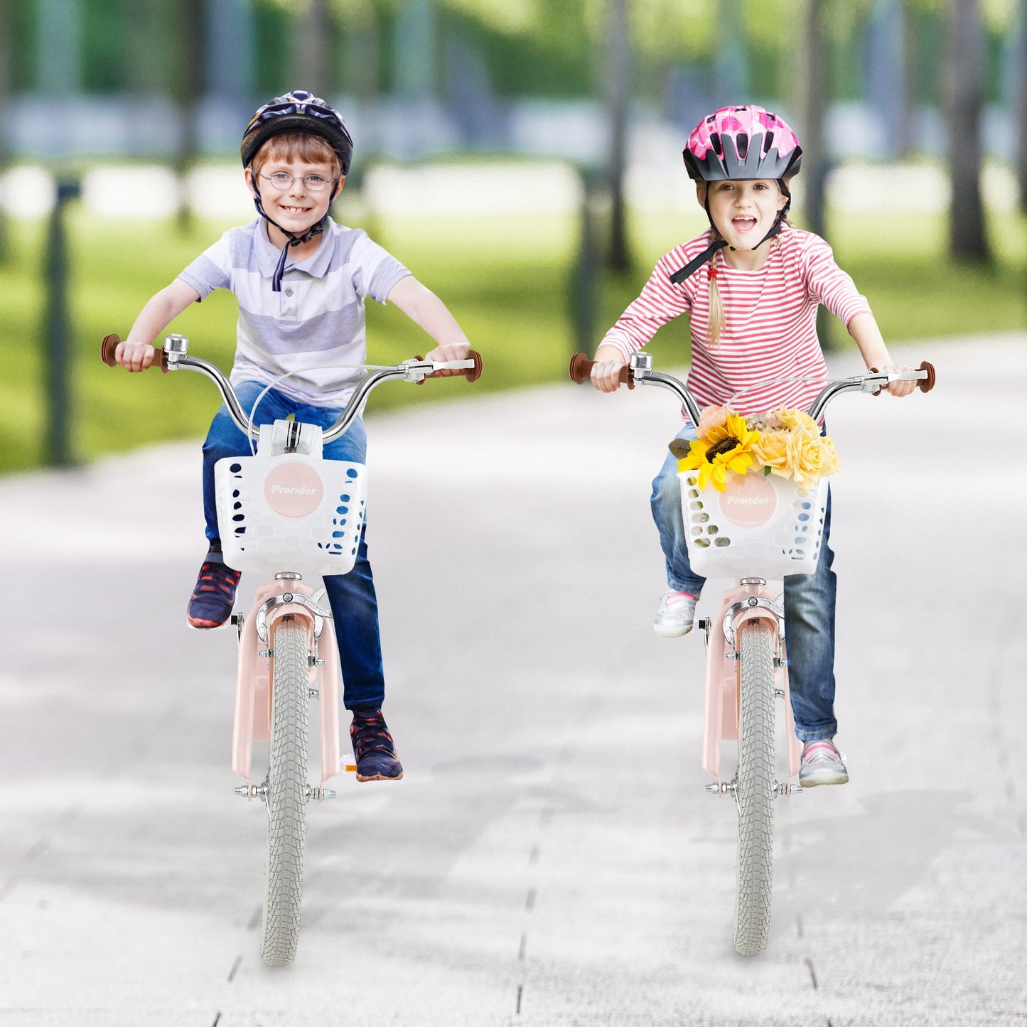 Bicicleta para Niños de 20 Pulgadas con Patín para Niños y Niñas