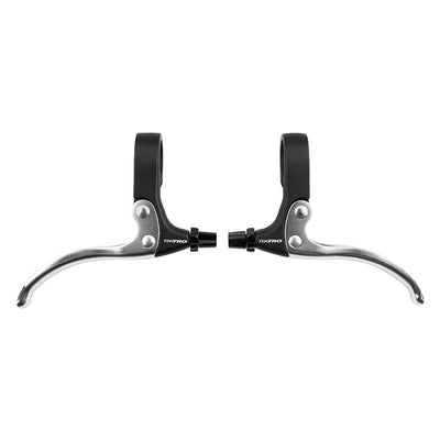 Tektro FL540 Flat Bar Brake Levers - Black/Silver Pair