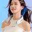 Lazy Mute Outdoor Sports USB Folding Leafless Neck Fan