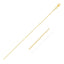 Collar de cadena de cable doble extensible de oro amarillo de 14k