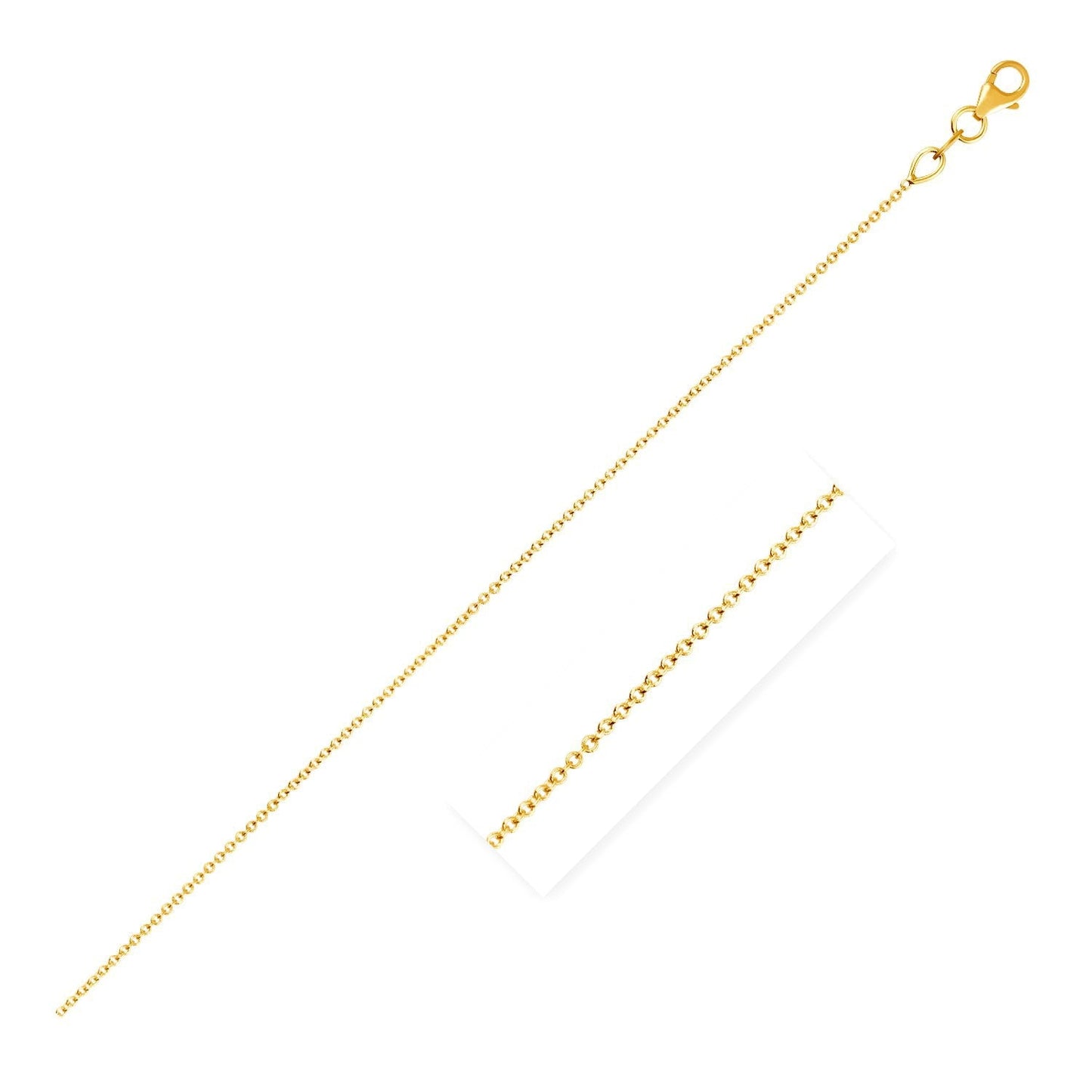 Collar de cadena de cable doble extensible de oro amarillo de 14k