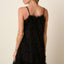 Robe Mini Cami à Volants en Plumes pour Femmes