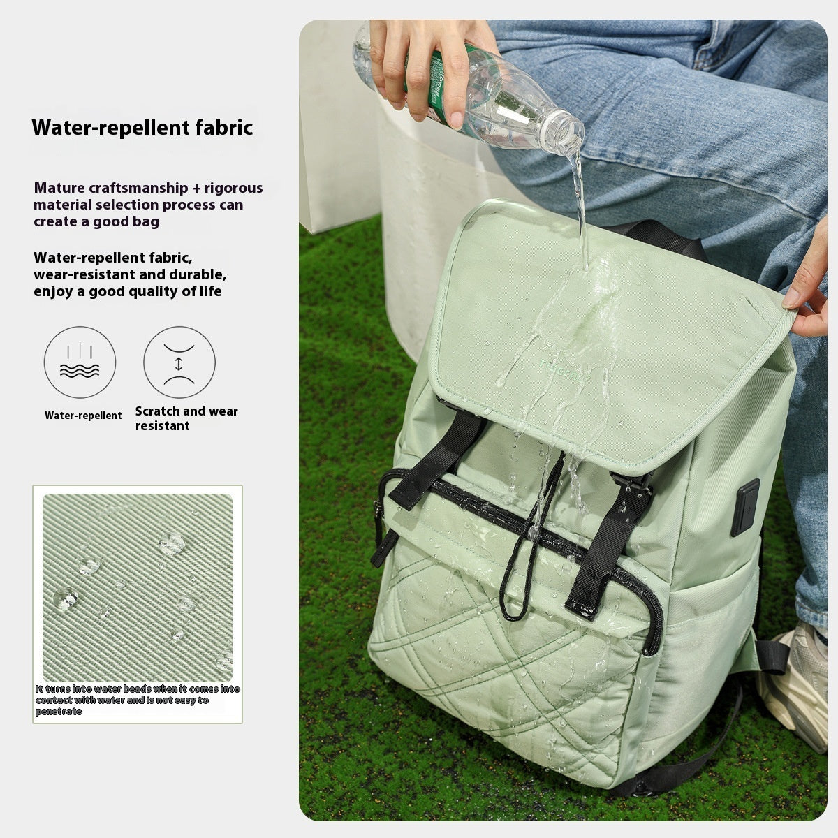 Lightweight Schoolgirl's Travel Backpack with Large Capacity