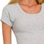 Zenana Ribbed Scoop Neck Crop Top