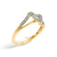 Bague de promesse en cœur filigrane avec accent en diamant en or jaune 10K - Taille 7