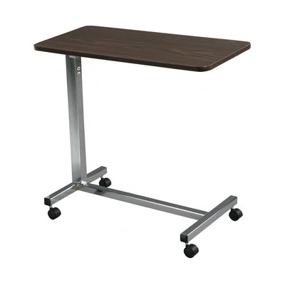 Drive Medical Non-Tilt Overbed Table with Chrome Finish