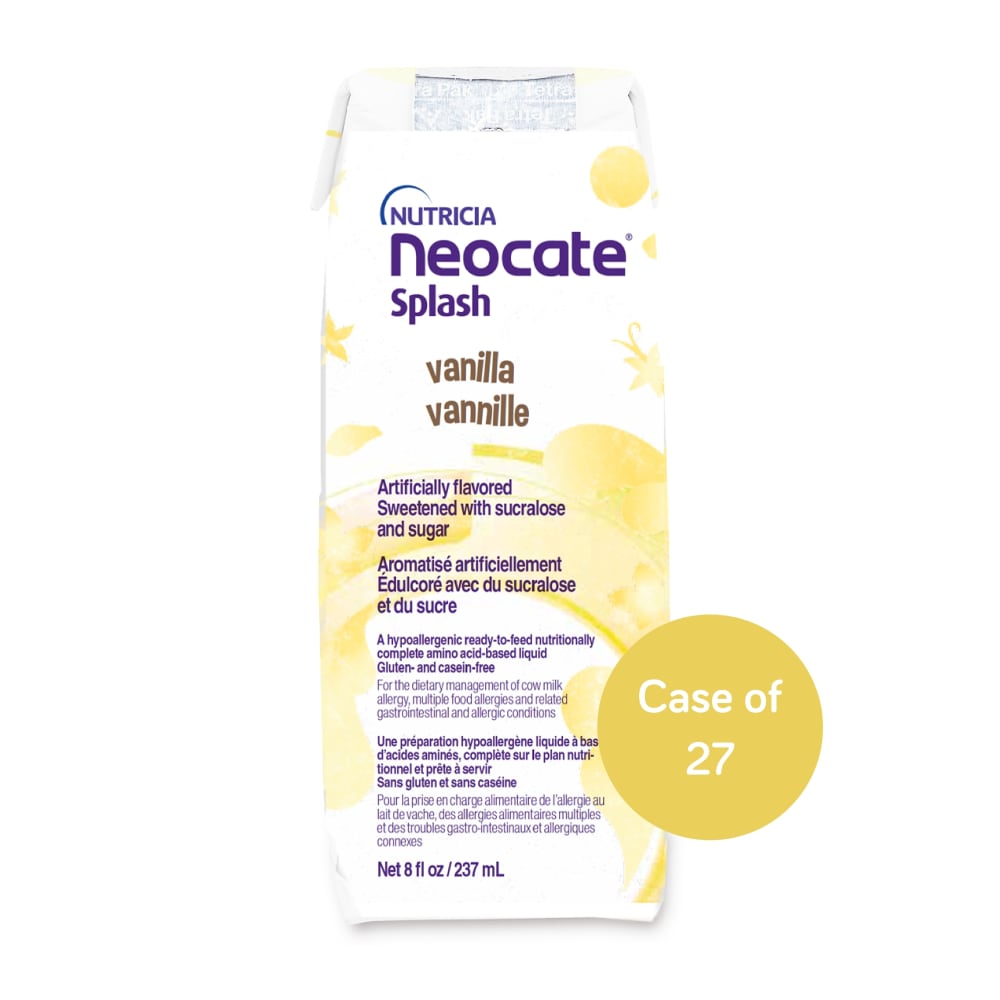 Neocate Splash - Formule hypoallergénique prête à l'emploi pour tout-petits - Vanille - 8 Fl Oz