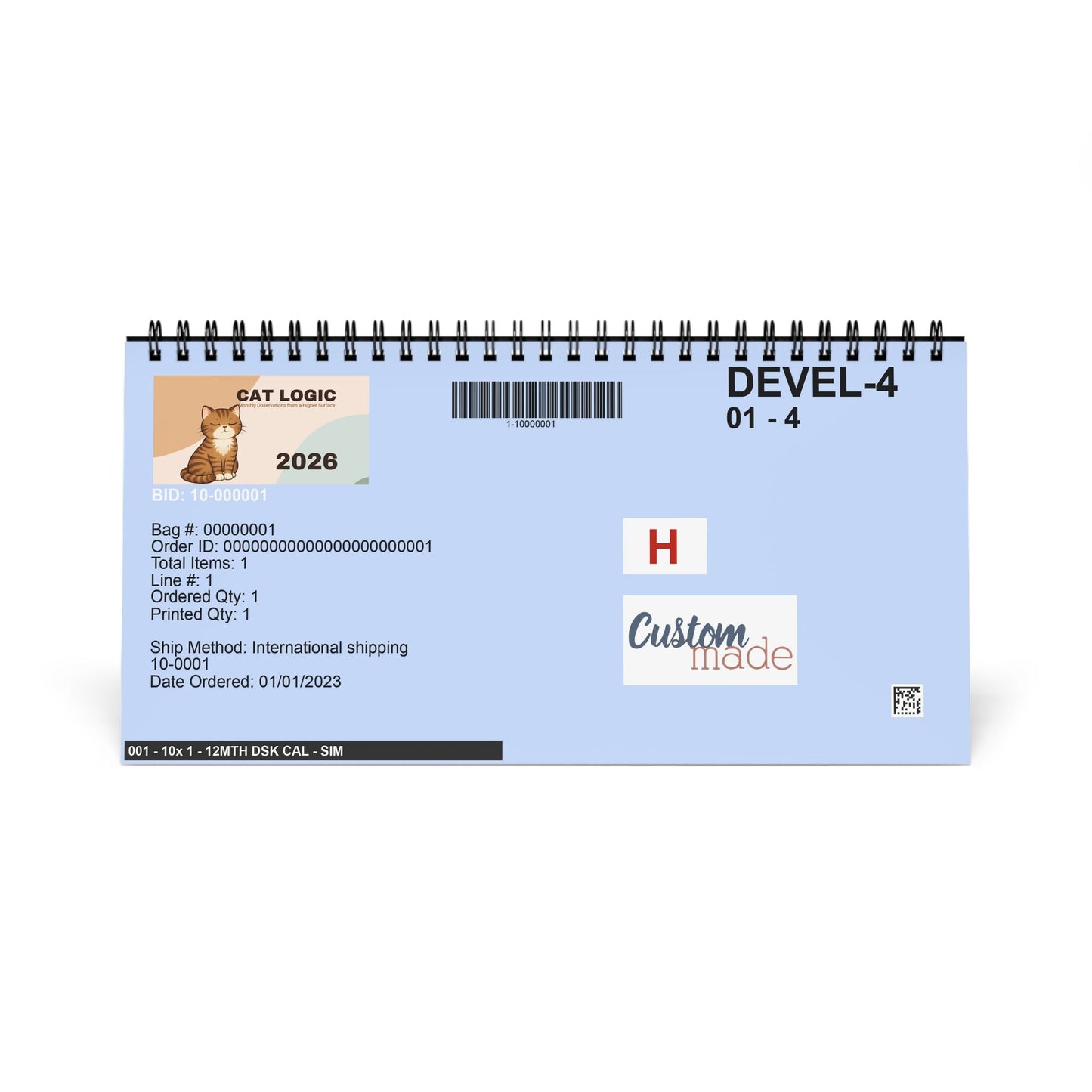 Cat Logic: Monthly Observations Desk Calendar – 2026