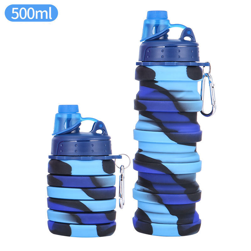 Botella de Agua Deportiva Colapsable de Silicona Innovadora
