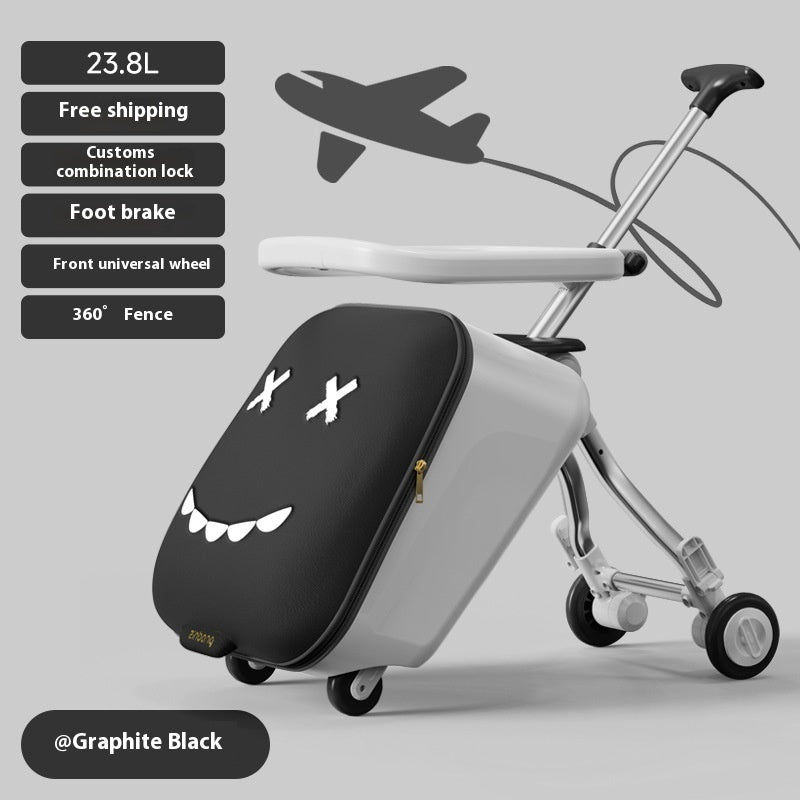 Maleta Trolley para Niños con Asiento y Rodante