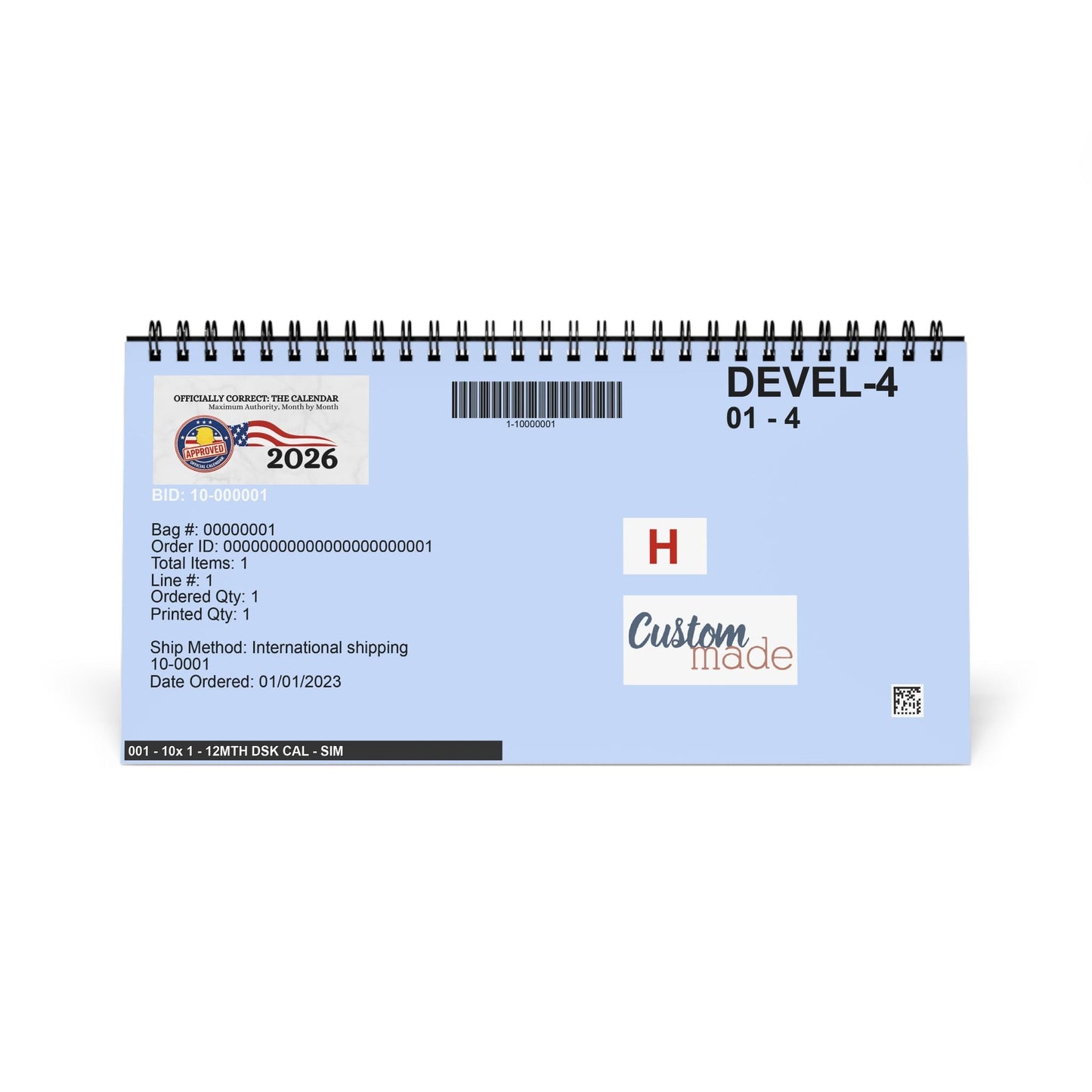 Calendario de Escritorio Oficialmente Correcto 2026