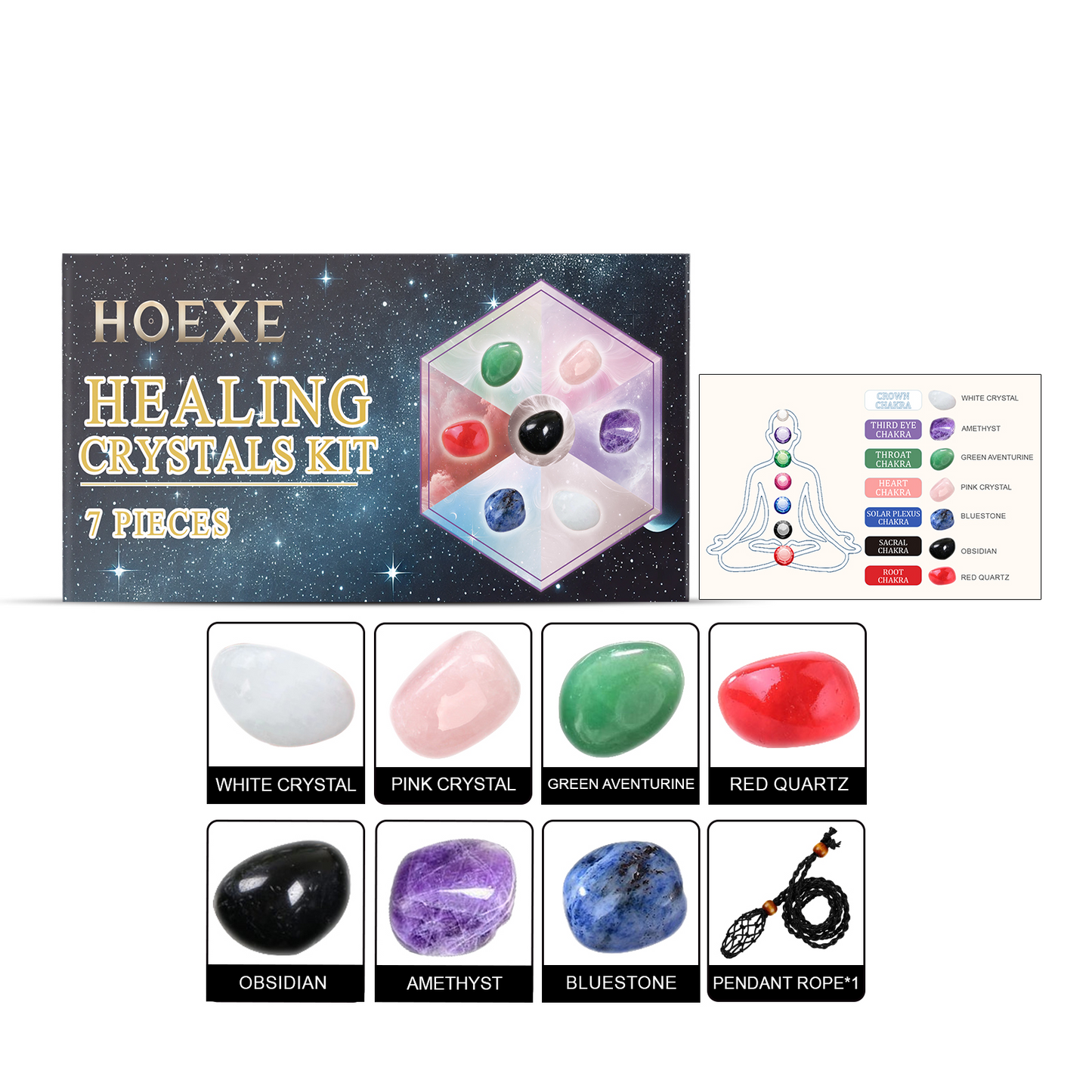 Rolling Stone Crystal Set, Home Living Room Bedroom Interior Decoration Crystal Decoration Crystal Set - Korvel