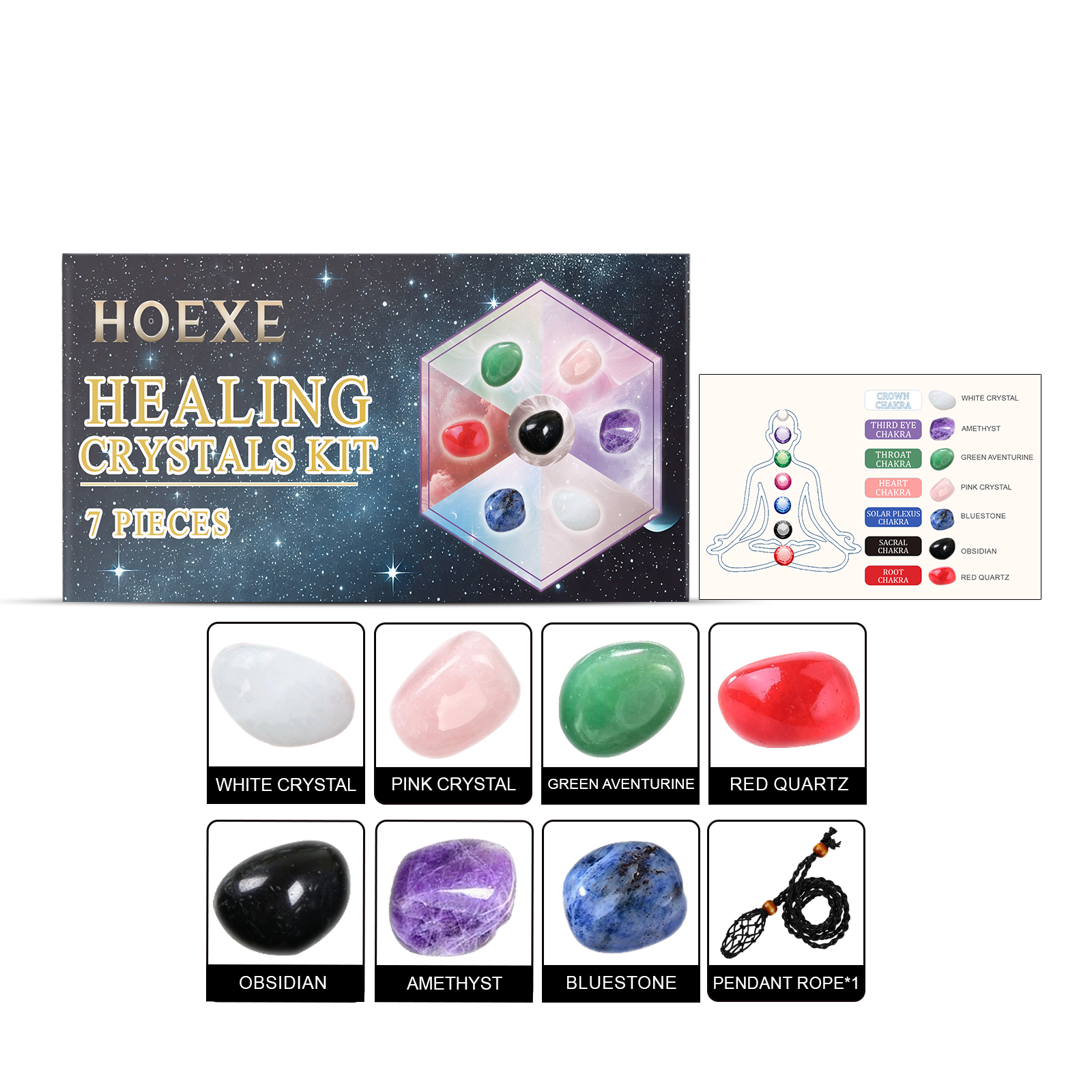 Rolling Stone Crystal Set, Home Living Room Bedroom Interior Decoration Crystal Decoration Crystal Set - Korvel