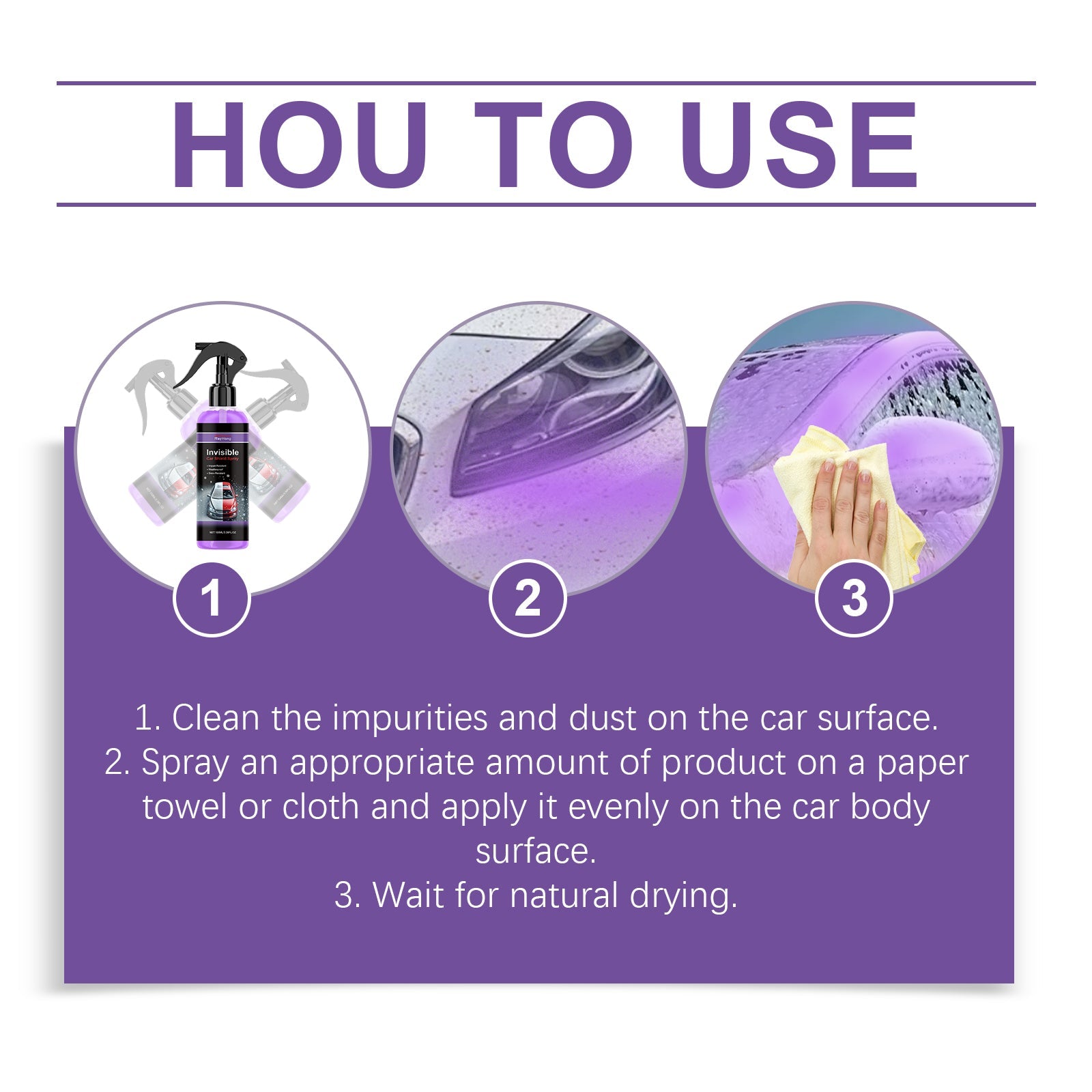Car Coating Protective Spray Anti-Scratch Enhanced Gloss Paint Coating Spray Car Paint Maintenance - Korvel