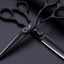Professional Japan 440c 6 & 5.5 inch rainbow cut hair scissors set cutting shears thinning barber scissor hairdressing scissors - Korvel