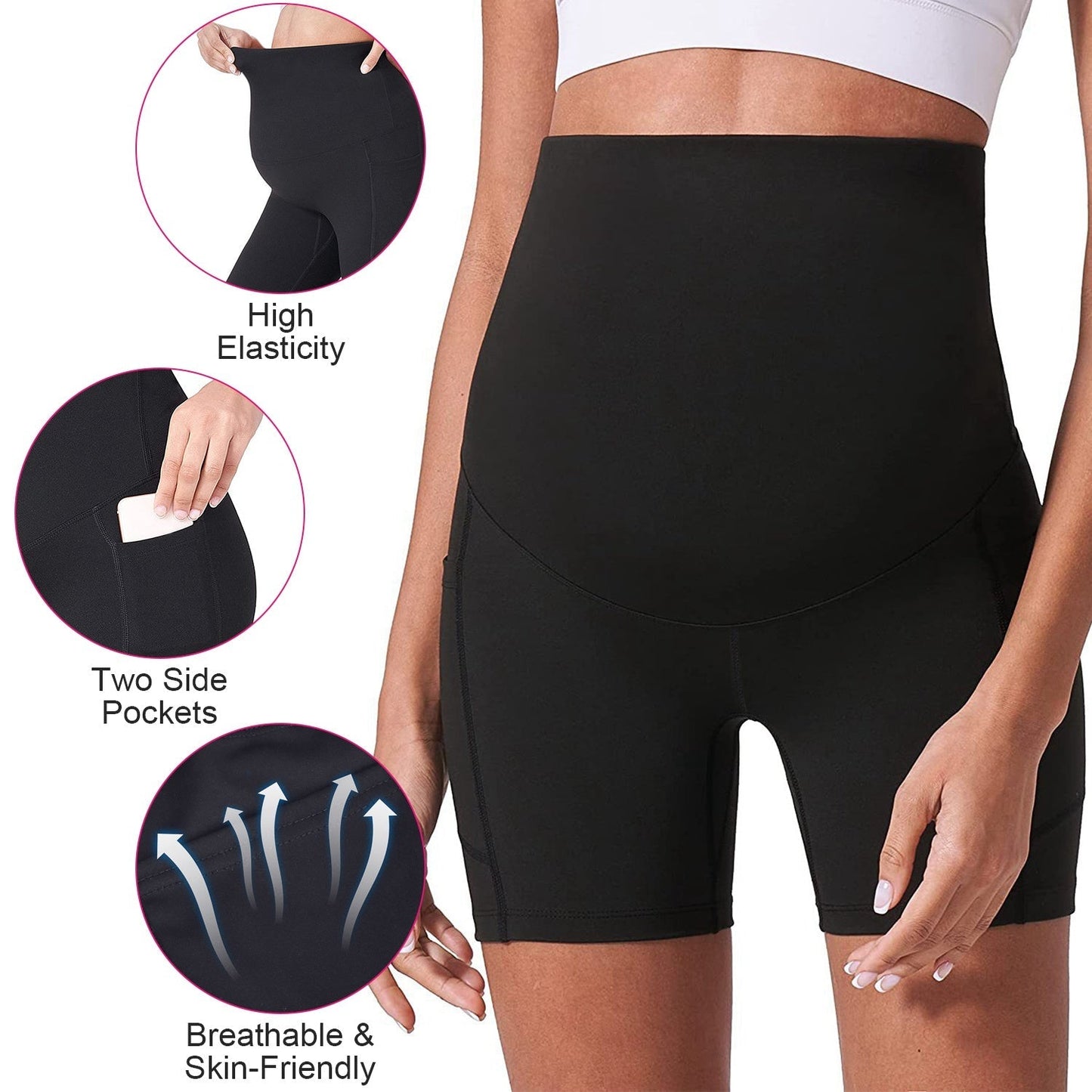 GBruno Women's Maternity Yoga Shorts