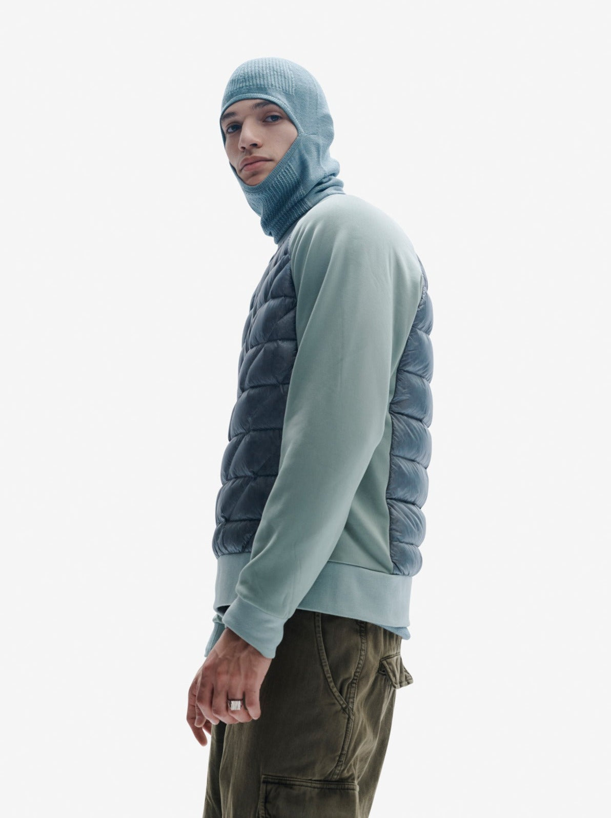 Down Crew Sweater - Slate Gray - Korvel