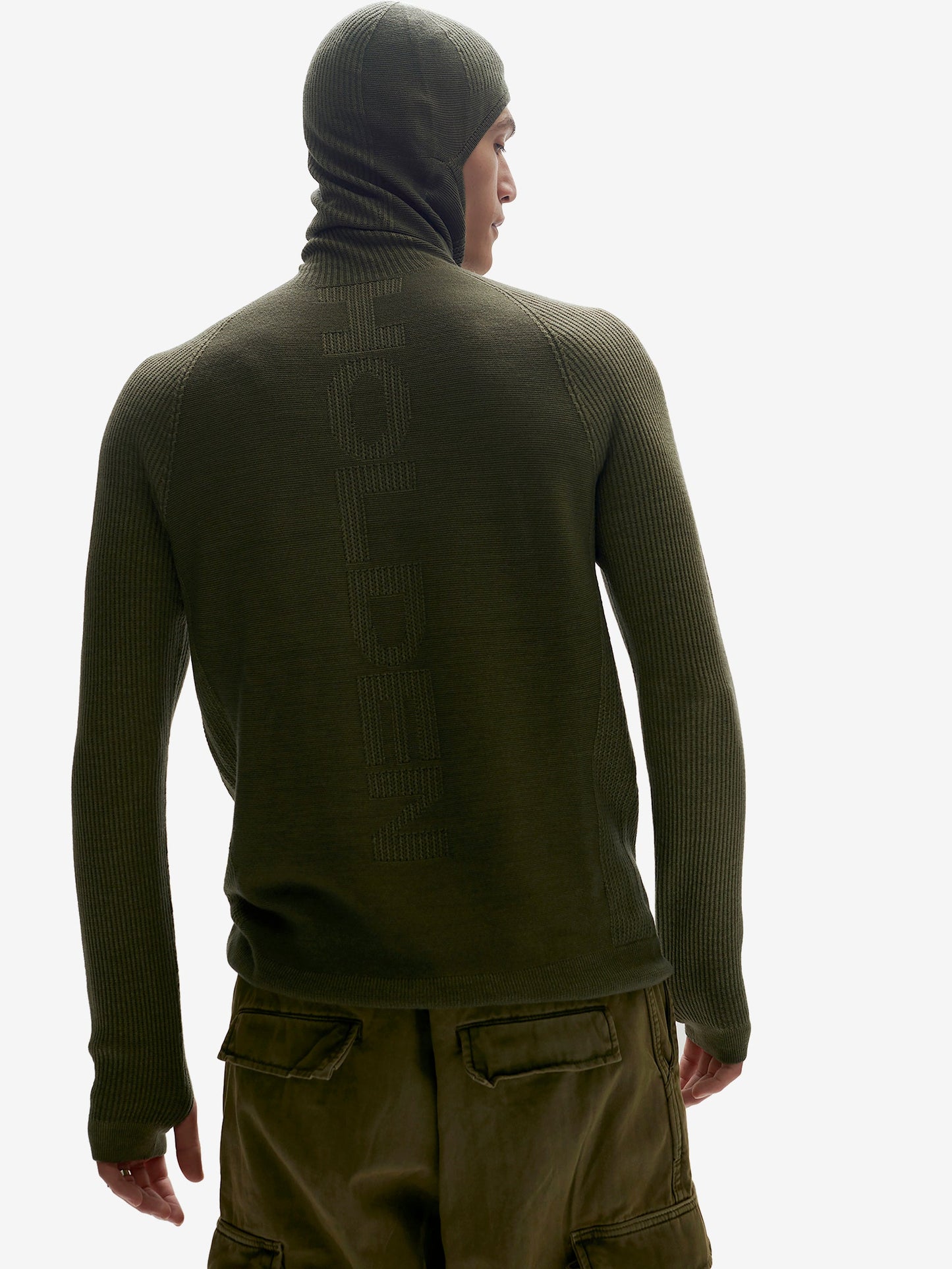 Pull à capuche - Vert pierre