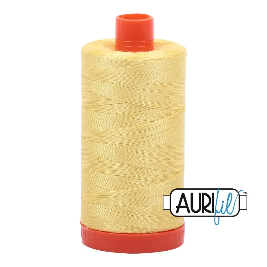Bobine large de coton Aurifil 50wt Citron