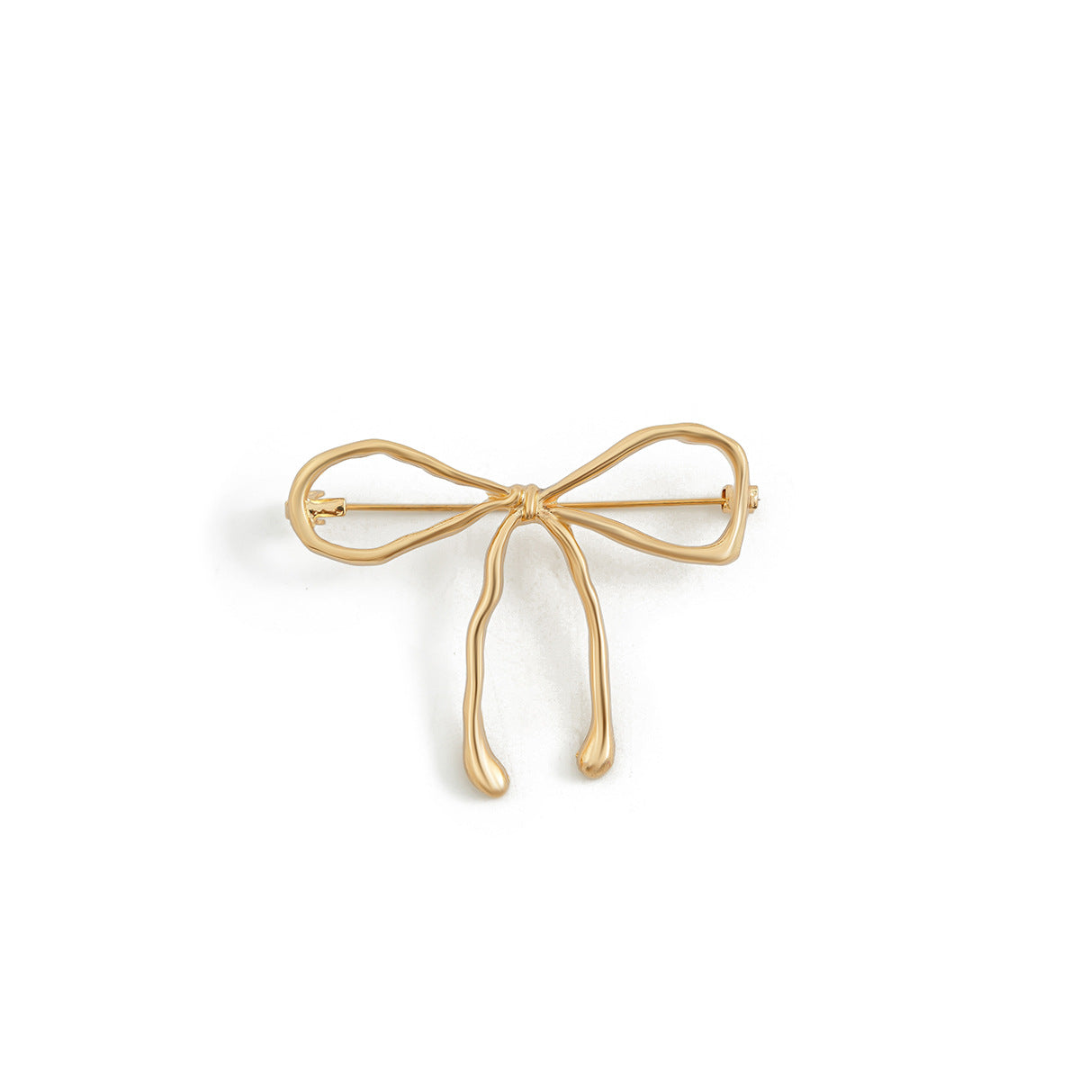 Broche Élégante en Forme de Nœud en Lave pour Femmes - Accessoire Polyvalent