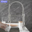 All copper rotatable cold and hot water dual mode sink, kitchen spring faucet - Korvel