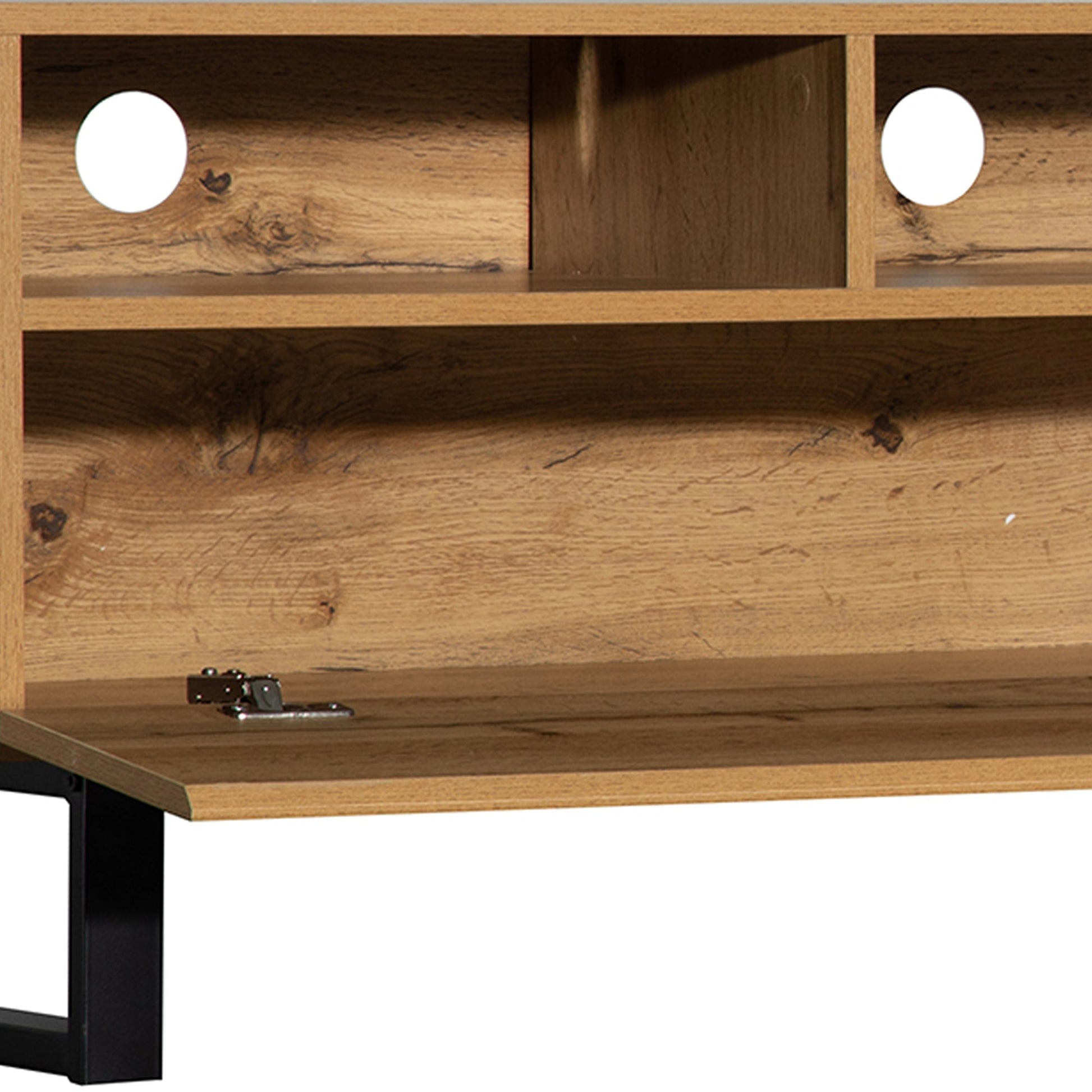 Modern TV Stand for 80'' TV with Double Storage Space - Korvel