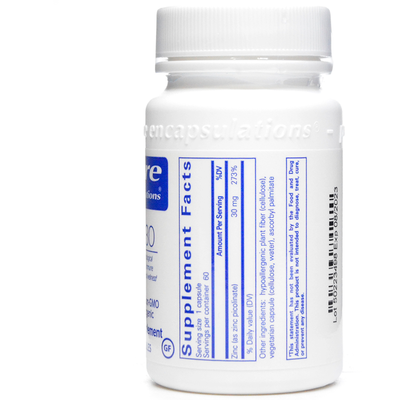 Pure Encapsulations Zinc 30 - 60 Capsules