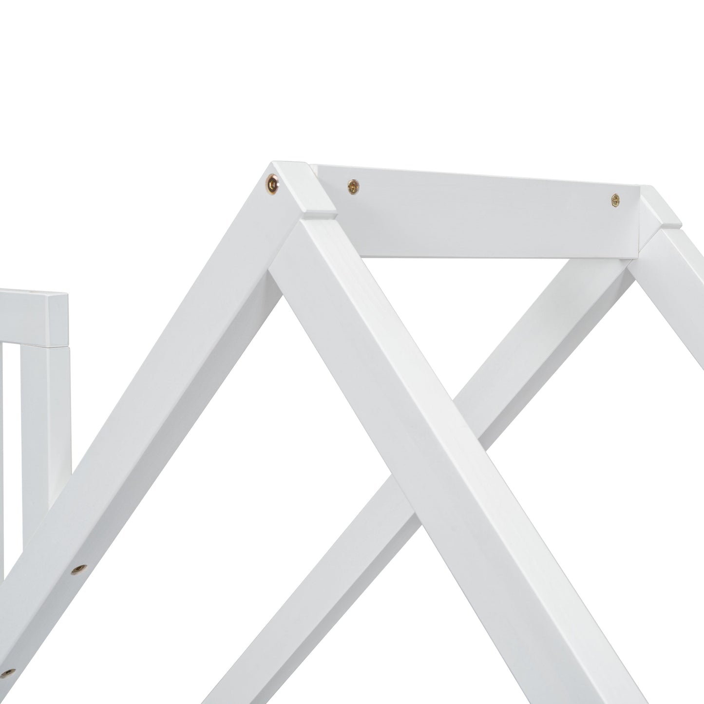 House-shaped Wooden writing Desk,Kids study Table,Bookshelf & Toy Storage,White - Korvel