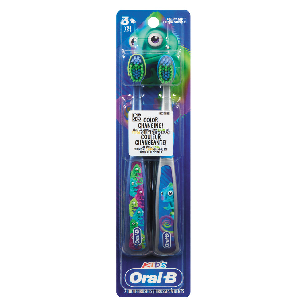 Oral-B Kid’s Manual Toothbrush for Ages 3+, Extra Soft Bristles